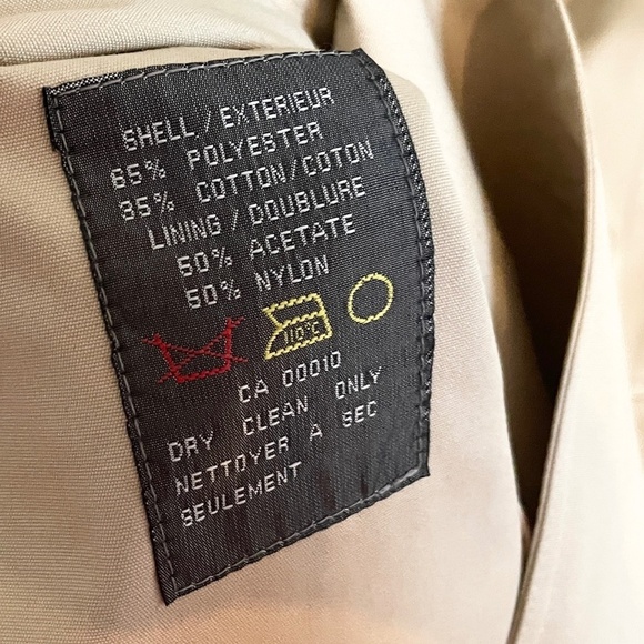 NWT Vintage Eaton Trenchcoat Dead stock Men/Unisex Cream Utility Military 44S - Picture 13 of 16